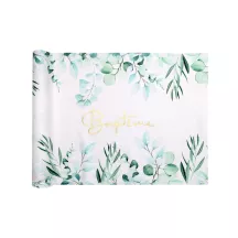 Leaf table runner "Baptême"