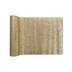 Table runner - golden glitter