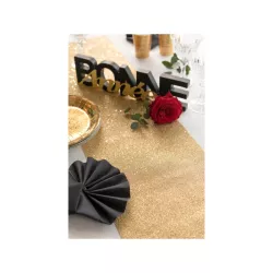 Table runner - golden glitter