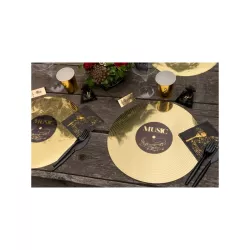 Tischsets "goldene Schallplatte"