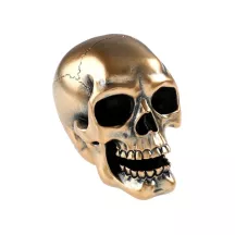 1 decorazione a forma di teschio - oro