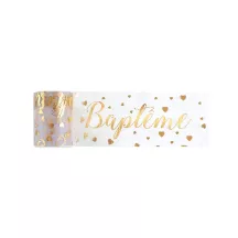 Ruban en tulle "Baptême"