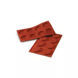Molds "Cylinder" in silicone - Dimension of each cavity: Ø 6 cm