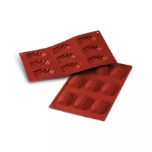 Madeleine mold made of silicone 9 cavities