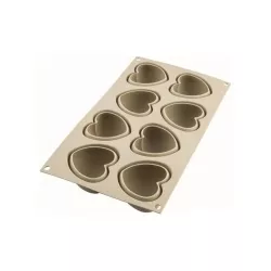 Silikonform - Cuoricino - 8pcs