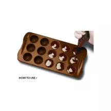 1 Silicone chocolate mould Vertigo