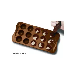 1 Silicone chocolate mould Vertigo