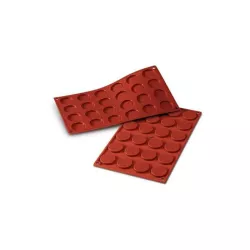 Molds "Cylinder" in silicone - Dimension of each cavity: Ø 3.6 cm