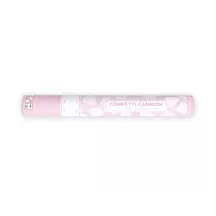 1 Konfettikanone - weisse Rosenblätter