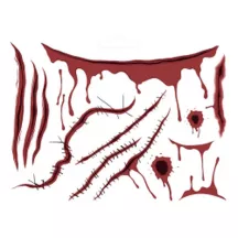13 Tatouages temporaires - Cicatrices