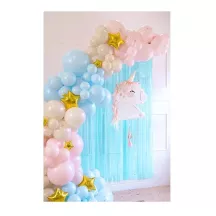 Piñata licorne blanche et rose