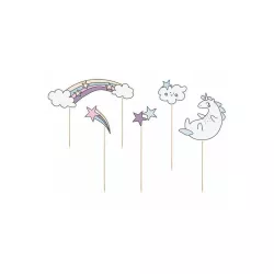 Unicorn cake toppers