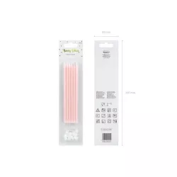 Tall candles "light pink"