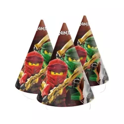 6 cappelli per feste "Ninjago