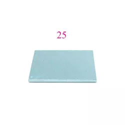 Baby blaue Tortenplatte - Tortenplatte Form: Quadrat 25 cm