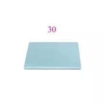 Piatto torta blu baby - Forma del piatto torta: Quadrato 30 cm