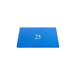 Plateau bleu foncé - Forme du plateau: Carré 25 cm