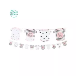 Garland "Hey Baby" - rosa