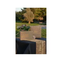 Table runner - kraft & gold