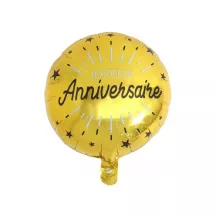 Golden foil balloon "Joyeux Anniversaire"