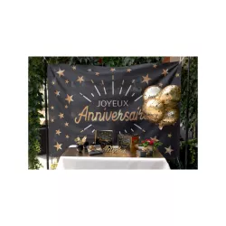 Golden foil balloon "Joyeux Anniversaire"