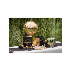 Goldener Folienballon "Joyeux Anniversaire"