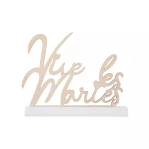 1 décoration de table "Vive les mariés