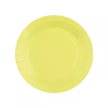 10 Light yellow paper plates