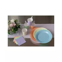 10 light purple paper cups