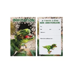 6 Einladungskarten-Jurassic