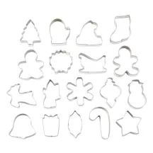 Set mit 18 Weihnachtsausstecher