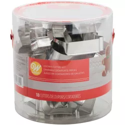 Set mit 18 Weihnachtsausstecher