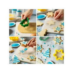 Fir tree and star cookie cutters and stencils