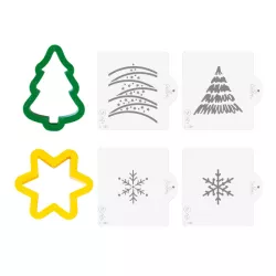 Emporte-pièces et pochoirs sapin et étoile