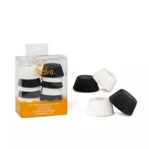 Mini caissettes noir/blanc