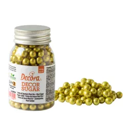 Maxi sugar pearls gold - 100g