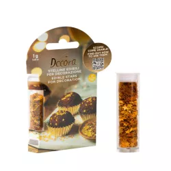Paillettes étoiles dorées comestibles 1 g