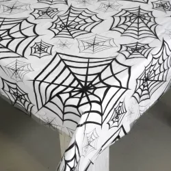 1 Transparent tablecloth "Spider web"