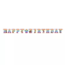 1 Garland "Happy Birthday" - Paw Patrol