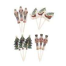 12 cake topper per la storia di Natale