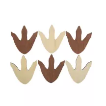 6 Wooden paws - Dino Kraft
