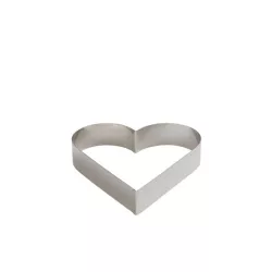 Telaio da cottura a cuore 14 cm in acciaio inox per torte e dolci raffinati