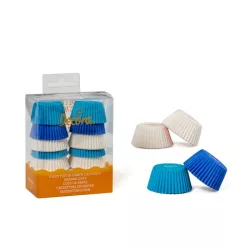 Stampi per mini cupcake blu/bianco