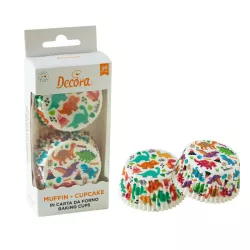 36 Dinosaurs baking cups