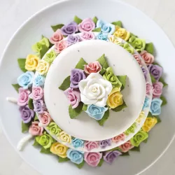 rose di zucchero bianche