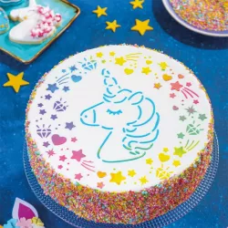 1 Stencil Unicorn 25 cm