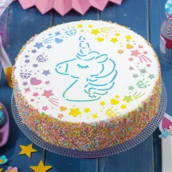 1 Pochoir Licorne 25 cm
