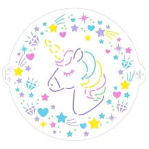1 Schablone Einhorn 25 cm