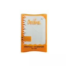 Set of 2 serrated scrapers in plastic