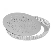 Teglia per crostate perforata da 24 cm con base rimovibile